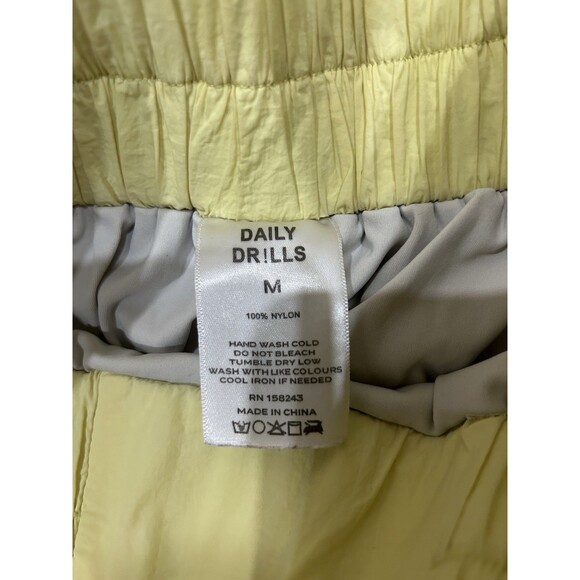 Daily Drills Yellow Nylon Bubble Set Shirt And Bra Small Medium - Picture 3 of 10